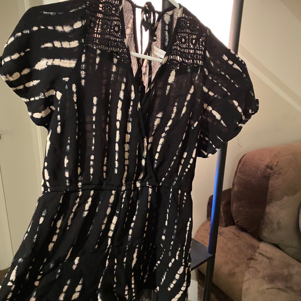 Short sleeve romper